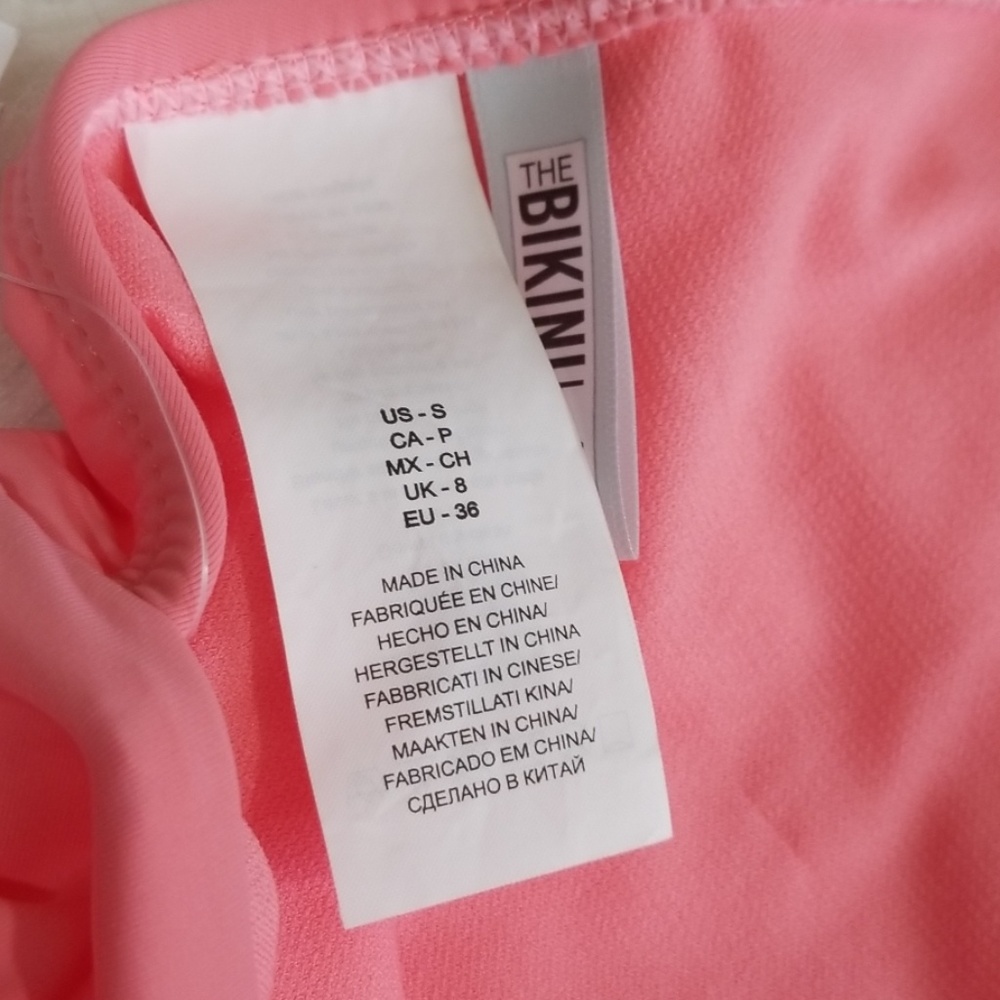 The Bikini Lab pink one piece bathing suit.  S - Picture 7 of 8